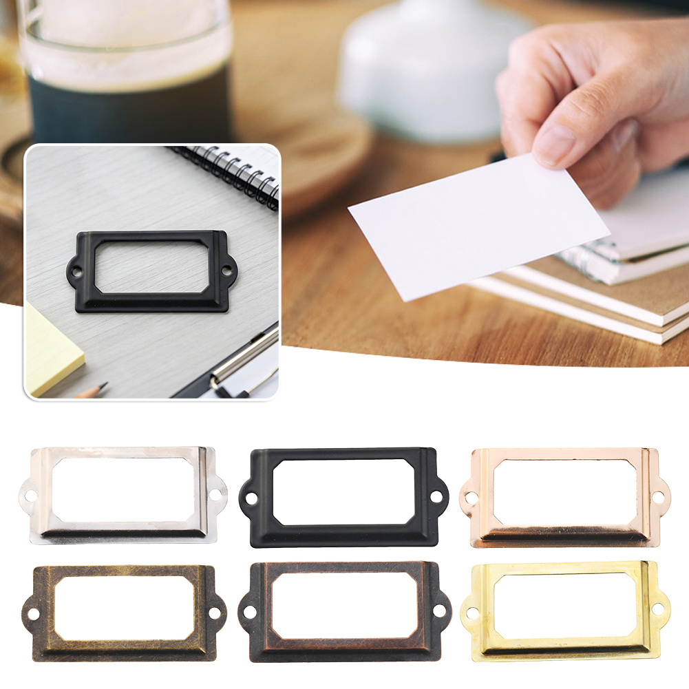 Cabinet Handle Pull - 10pcs 70x33mm 금속 철 레이블 당겨