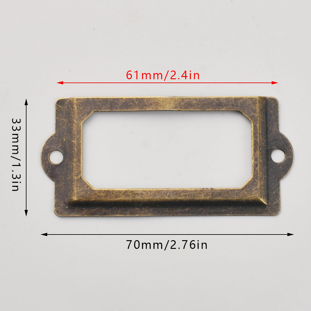 10pcs 70x33mm 금속 철 레이블 당겨 프레임  - Cabinet Handle Pull 리뷰 및 가격